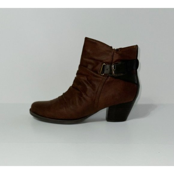 Beartraps Brown Side Zip Boots - Women's Size 8 M Booties Rikita - Picture 9 of 16